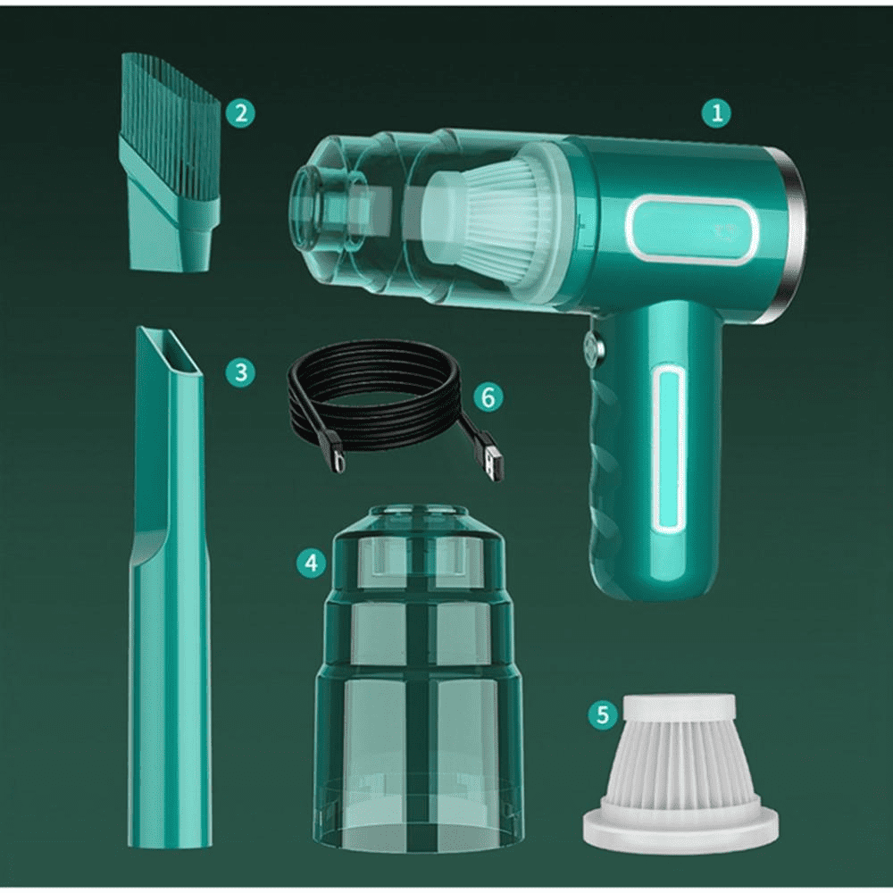 29000Pa Car Wireless Vacuum Cleaner Wet Dry Vacuum Cleaner Cordless Handheld Auto Vacuum Home & Car Dual Use Mini Vacuum Cleaner
