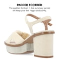 thumbnail image 4 of Journee Collection Womens Garner Knit Inset Platform Block Heel Sandals, 4 of 6