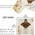 thumbnail image 4 of GZHJMY Thanksgiving Cartoon Turkey and Autumn Leaves Cloth Napkins, Set of 1 20 x 20 Inch Soft Polyester Dinner Napkin for Family, Cocktail, Weddings, Parties, 4 of 5