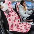 thumbnail image 2 of Uorisanigo Car Seat Cover Set of 2, Breathable Flurry Pink Strawberry High Back Bucket Car Seat Cover for Front Seats, Bucket Seats Cushion for Women Men, Cars Interior Set, 2 of 7