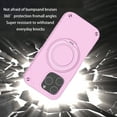 thumbnail image 3 of Allytechgroup EVA Case for iPhone 15 Pro Max with Stand, Support Wireless Charging Slim Phone Case with Kickstand for Kids Shockproof Protective Bumper for iPhone 15 Pro Max, Pink, 3 of 7