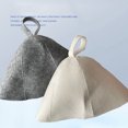 thumbnail image 3 of Cateissary Mujer Gorro de baño Fieltro Absorbente de agua Colgando Salón de casa Spa Viaje Baño Baño Sauna seca Sombrero Cabeza para damas Type4 NO4, 3 of 6