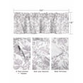 thumbnail image 3 of Spring Flower Curtain Valance for Windows/Living Room/Kitchen/Bathroom/Café, Short Rod Pocket Tier Curtain Window Treatment Panel Vintage Farmhouse Light Purple Boho Leaf Topper Curtain 54''x18'', 3 of 6