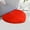 Red#3, variant on Heart Shaped Chenille Rug, Non-Slip Washable Doormat, Absorbent Bathroom & Shower Mat, Valentine's Day Decorative Floor Carpet for Home, Living Room, Sofa Area - 60x50cm