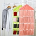 thumbnail image 6 of Joernso 16 Pockets Clear Over Door Hanging Bag Shoe Rack Hanger Storage Organizer, 6 of 8