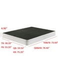 thumbnail image 6 of Home Design Concord Queen 5" Metal Box Spring with Strong Metal Slats, Black/White, Easy Assembly, 6 of 6