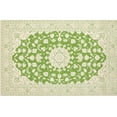 thumbnail image 1 of Ahgly Company Indoor Rectangle Traditional Yellow Green Medallion Area Rugs, 2' x 4', 1 of 6