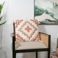 thumbnail image 2 of Sol Living Decorative Pillows 2-Pack Throw Pillows Couch Pillows Bedroom Throw Pillows Bed Macrame Decor Pillows Lumbar Pillow Cushion Decorative Sofa Pillow Living Room, 18 x 18 inches, White and Tan, 2 of 5