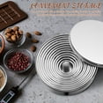 thumbnail image 3 of unbranded 12Ud Inoxidable Para Hornear Mousse Tartas Y Galletas Con Almacenaje, 3 of 7