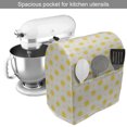 thumbnail image 2 of Geometric Stand Mixer Cover, Sun Motif Colorful Polka Dots Summer Themed Heavenly Bodies Celestial Elements, Kitchen Appliance Organizer Bag Cover with Pockets, 5 Quarts, Yellow White, by Ambesonne, 2 of 4