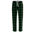 thumbnail image 6 of Zimjoy Green Pj Pants for Men Comfy Elastic Waist Plaid Sleep Pant Casual Drawstring Warm Flannel Pajama Pants Soft Loose Sleep Bottom Christmas Pajama Bottoms with Pockets, Green L, 6 of 7