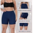 thumbnail image 5 of Attraco Womens Plus Size Swim Shorts Solid Swim Bottoms High Waist Bathing Suit, 5 of 5