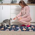 thumbnail image 3 of Dark Blue Little Princess Pattern Kitchen Rugs Sets Of 2,Anti Fatigue Kitchen Mat Rugs Non Slip Washable,Decorative Kitchen Floor Mats for Kitchen,Sink,Laundry,17"x30"+17"x47", 3 of 7