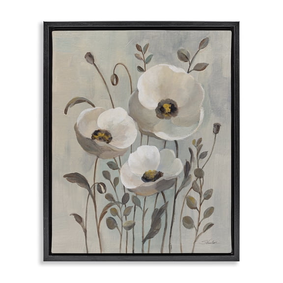 Stupell Industries Farmhouse Black Floating Frame Canvas Art, 17 x 21, by Silvia Vassileva
