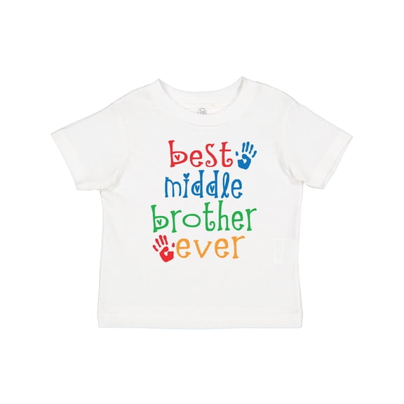 Inktastic Best Middle Brother Ever Little Boy Boys Toddler T-Shirt