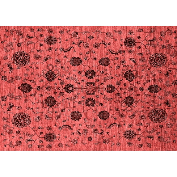 Ahgly Company Indoor Rectangle Oriental Red Industrial Area Rugs, 2' x 3'