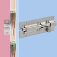 thumbnail image 4 of 2 Inch Latch Silver Stainless Steel Door Lock Latch Home Hardware Door Security, 4 of 7