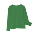 thumbnail image 4 of Little Girl Sweatshirts Size 6 Fashion Graphic Long Sleeve Casual Cotton Shirt 3-11T Kids Fall Pullover Top, Green, 9 Years, 4 of 5