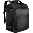 thumbnail image 1 of Equipaje de cabina 40x20x25 para avión, mochila de viaje de 20L, equipaje de mano, color negro, 1 of 5