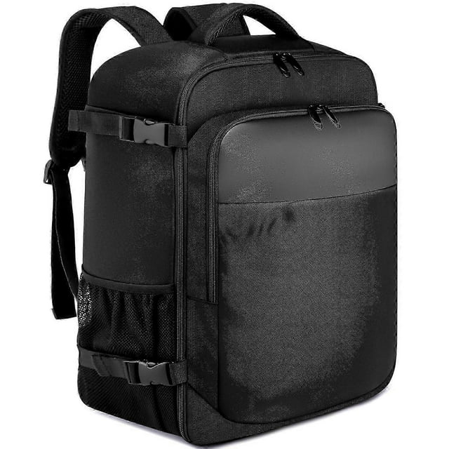 Equipaje de cabina 40x20x25 para avión, mochila de viaje de 20L, equipaje de mano, color negro