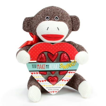 - Progressive Balloons and Gifts Sock Monkey Heart Box Gift