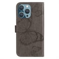 thumbnail image 3 of TECH CIRCLE Cute Embossed Butterfly PU Leather Phone Case for iPhone 17 Air (6.5") - PU Leather Protective Lightweight Flip Wallet Case with Wrist Strap, Stand Feature, Gray, 3 of 7