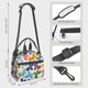 thumbnail image 2 of Disketp Colorful Butterflies Lonchera Térmica para Mujer y Hombre, Bolsa de Almuerzo Reutilizable e Impermeable para Trabajo, Viajes y Picnic, 2 of 7
