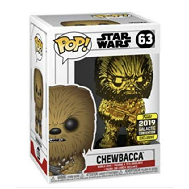 Funko Pop! Star Wars: Chewbacca Gold Chrome Galactic Convention - Walmart.com - Walmart.com