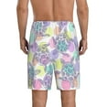 thumbnail image 3 of Bixox Men's Sea Turtles printed lightweight casual shorts, soft sleep shorts with pockets., 3 of 7
