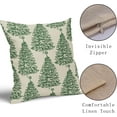 thumbnail image 4 of Christmas Pillow Covers 18x18 Set of 2 Red Xmas Tree Star Rustic Winter Print Decorative Outdoor Pillowcases Farmhouse Vintage Holiday Decorations Throw Cushion Case Decor for Couch Sofa Bed, 4 of 6