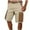 Khaki, variant on Bixock Casual Pant for Men,Cargo Short Pants for Men,Men's Stripe Print Beach Swim Trunks with Elastic Drawstring Waist and Side Pockets Dry Volleyball Shorts