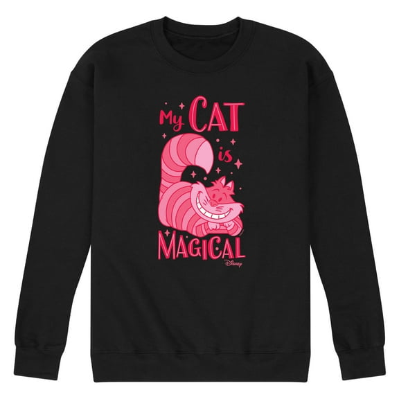 Disney Classics - Cats & Dogs - My Cat Is Magical - Men's Crew Neck Fleece Pullover