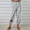 (Fashion 19)Gray, variant on Women's Independence Day Print Solid Color Casual Long Pants Summer Breathable Long Pants with Drawstring and Pockets