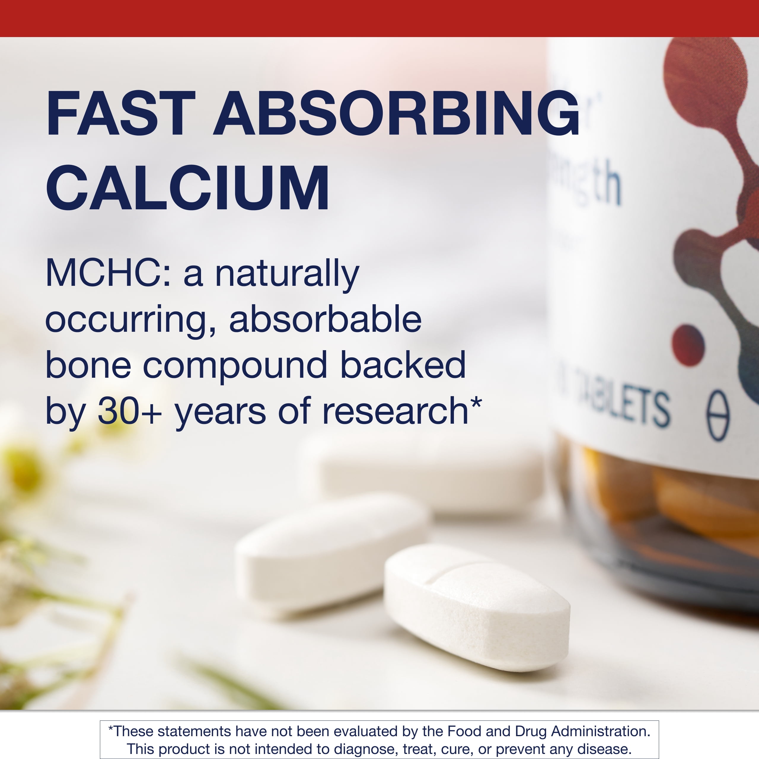 Metagenics Bone Builder Extra Strength - Calcium Supplement - with Phosphorus - Gluten-Free & Non-GMO - 90 Tablets - 30 Servings