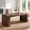 Dark Walnut, variant on Fnova 78.7" Modern Farmhouse Dining Table, Extra Long Wooden Kitchen Table, Easy Assembly, Seats 4-6 for Dining Room & Kitchen, Living Room
