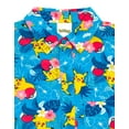 thumbnail image 3 of Pokemon Pikachu Matching Family Hawaiian Button Down Dress Shirt Adult, 3 of 5