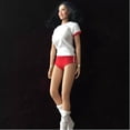 thumbnail image 2 of ropa para deportiva para Mujer 1/6, Camiseta Y Blancas Y Rojas para Juguetes Calientes de HT, PH, , CY, Cuerpo perfke Camisetas de manga corta de verano, 2 of 9