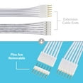 thumbnail image 4 of Litcessory Extension Cable for Philips Hue Lightstrip Plus (10ft, 2 Pack, Black - STANDARD 6-PIN V3), 4 of 5