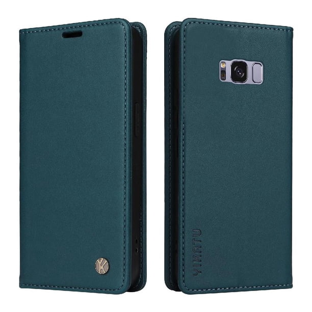 Funda para Samsung Galaxy S8 Estuche de Cuero PU Tipo Cartera con Ranuras para Tarjetas y Cierre Magnético