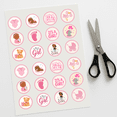 thumbnail image 5 of 24 Edible Baby Shower Cupcake Toppers – It’s a Girl Theme – African American Baby Girl Decorations – DIY Party Supplies for Pink Baby Shower Cupcakes, 5 of 5