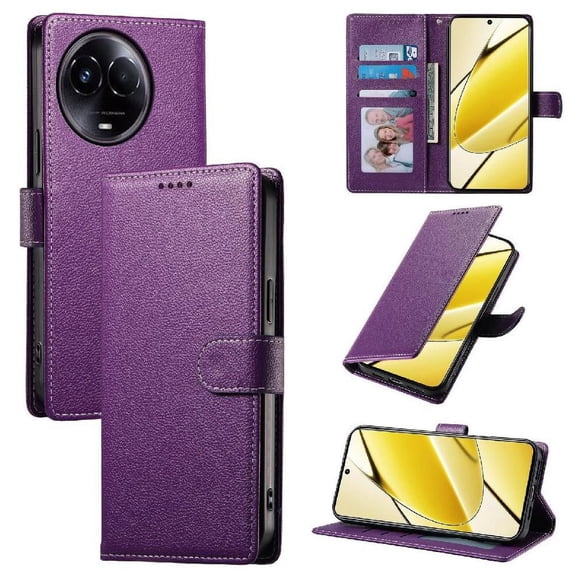 Case for FOXDOCK Realme 11 4G Wallet Case – Premium Leather, 3 Card Slots, Shockproof Protection