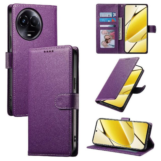 Case for FOXDOCK Realme 11 4G Wallet Case – Premium Leather, 3 Card Slots, Shockproof Protection