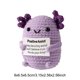thumbnail image 4 of Muñecas Ganchillo Juguete Punto Hecho A Mano para Regalos Cumpleaños (salamandra) Color Morado, 4 of 4