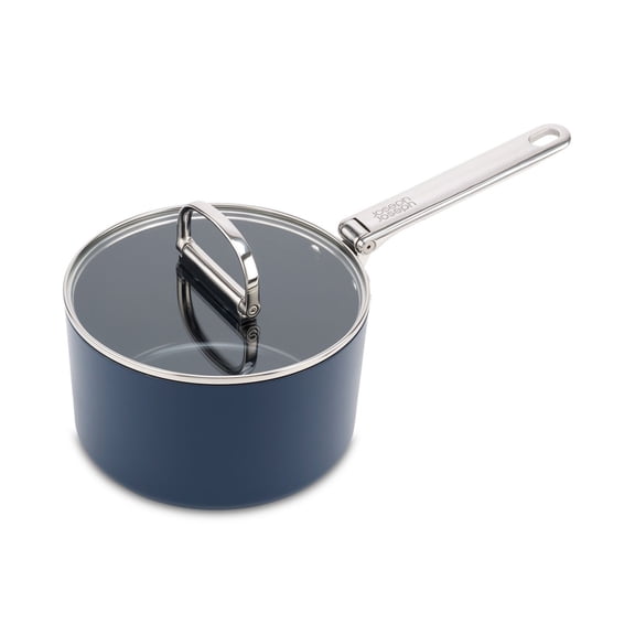 2.9-Quart Ceramic Nonstick Saucepan with Foldable Handle