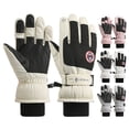 thumbnail image 5 of vnanda Non-slip Ski Gloves 1 Pair Winter Gloves with Fastener Tape Fleece Lining Design Waterproof Windproof Thermal Touchscreen Gloves for Cycling, 5 of 8