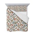 thumbnail image 7 of Red Floral Full Size Down Alternative Comforter, Lightweight Comforter Quilt Bedding Set with Pillow Shams Botanical Watercolor Vintage Flower Leaf All Seasons Bed Comforter Duvet Insert 78"x90", 7 of 7
