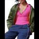 thumbnail image 2 of Camisetas Henley de Larga para Mujer, -Otoño 2025, de Punto Acanalado con Botones, Corte Entallado, Blusas Básicas Informales. Rosa Roja XL, 2 of 7
