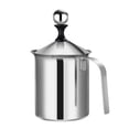 thumbnail image 1 of KAKOWELY Stainless Steel Handmade Milk Frother Double Mesh Milk Creamer Milk Maker (800CC),7.68"X6.5"X3.94", 1 of 5