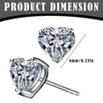 thumbnail image 3 of YYKihy Fashionable Mini Heart Shaped Zircon Earrings With Women's Hearts Colorful And Earrings Heart Shaped Earrings With Their Cute Heart Shaped Shape Symbolize Love And Warm, 3 of 9