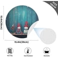 thumbnail image 4 of GZHJMY Christmas Snowman Round Placemats Set of 6, Non-Slip PVC Table Mats Washable Heat Resistant Place Mats for Kitchen Dining Table Christmas Home Decor, 15.4 Inch Table Mat, 4 of 7